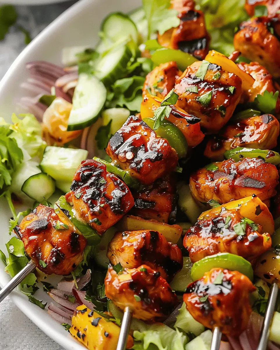 BBQ Chicken Skewer Salad: Easy, Healthy Delight for Any Meal