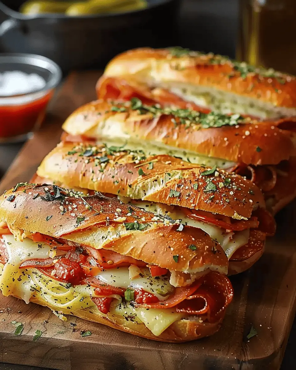 Baked Italian Sub Sandwiches: Easy Turkey Bacon & Chicken Ham Delight