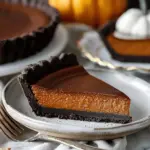 Simple Dark Chocolate Pumpkin Tart