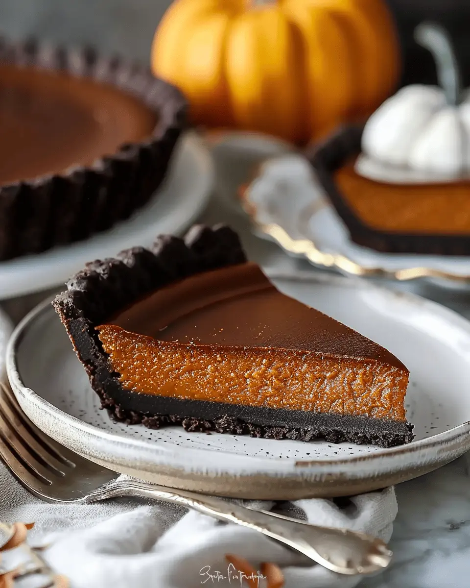 Simple Dark Chocolate Pumpkin Tart: An Indulgent Fall Delight
