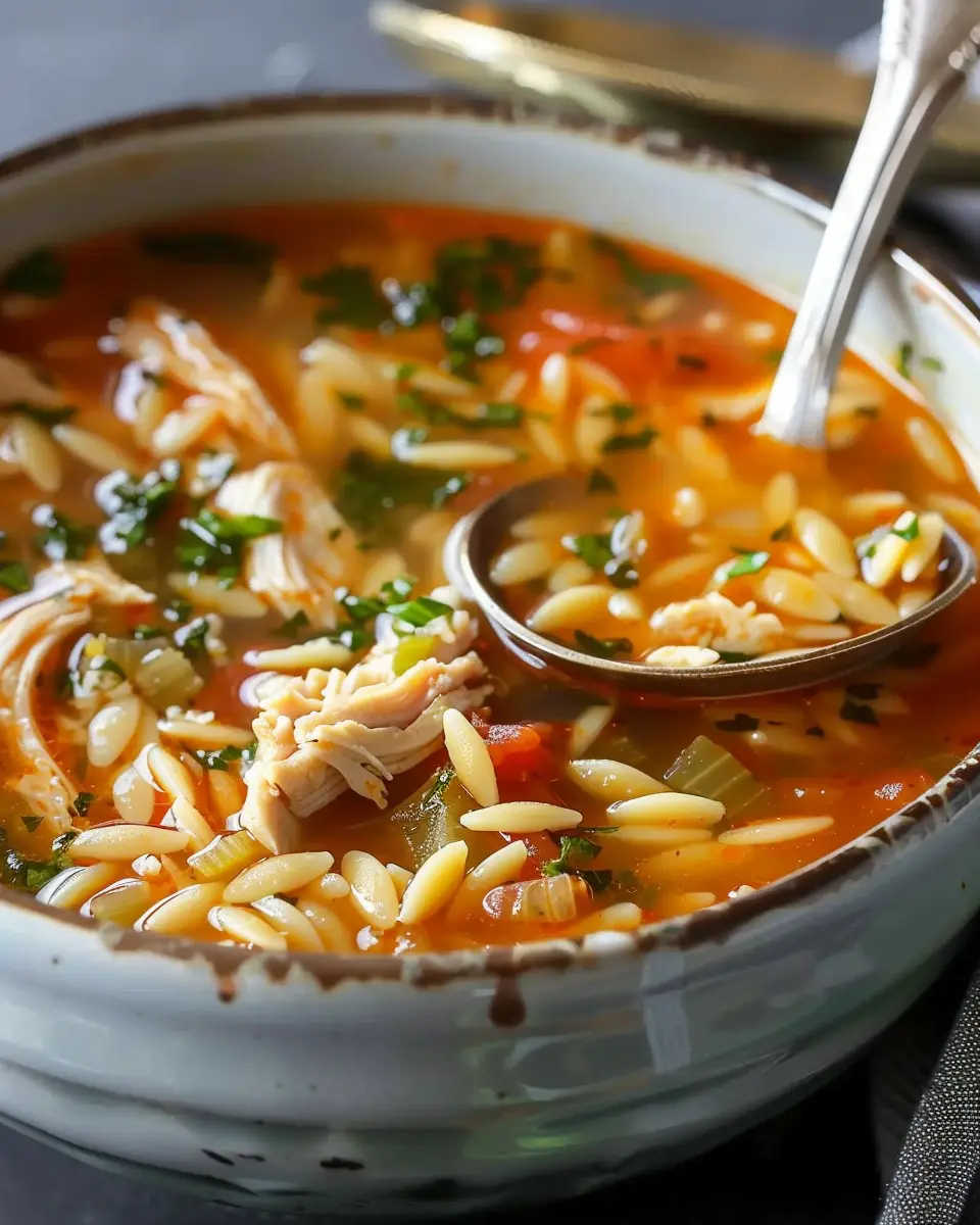 Chicken Orzo Tomato Soup Recipe: A Cozy Indulgence for All