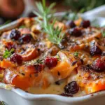 Sweet Potato & Cranberry Gratin