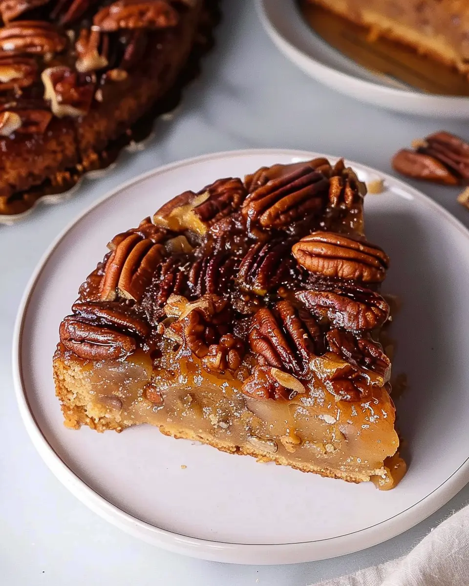 Vegan Pecan Upside Down Cake: A Delightfully Sweet Treat