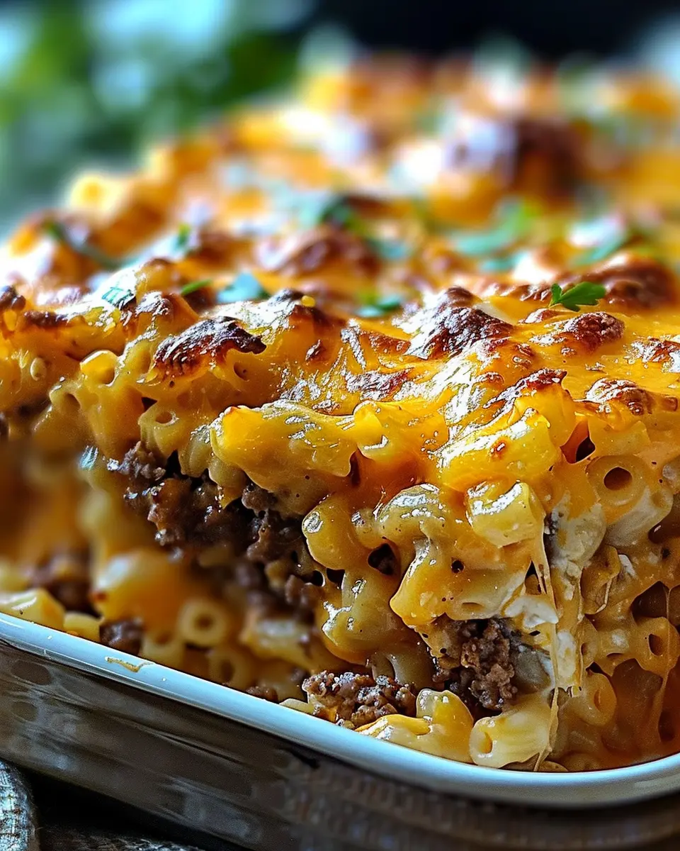 Mac and Cheese Meatloaf Casserole: Indulgent Comfort Food Delight