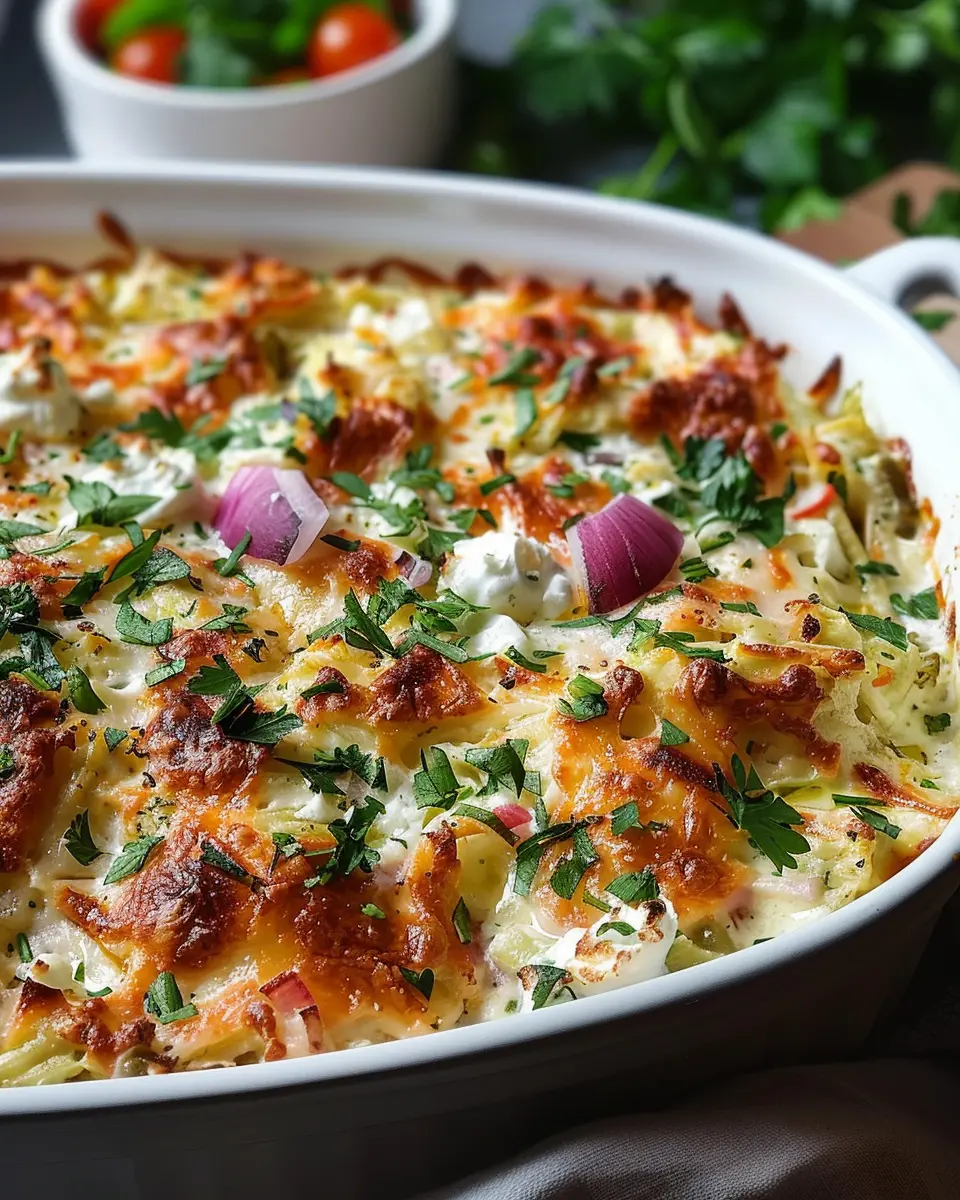 Dump-and-Bake Chicken Tzatziki Casserole: Easy and Flavorful Delight