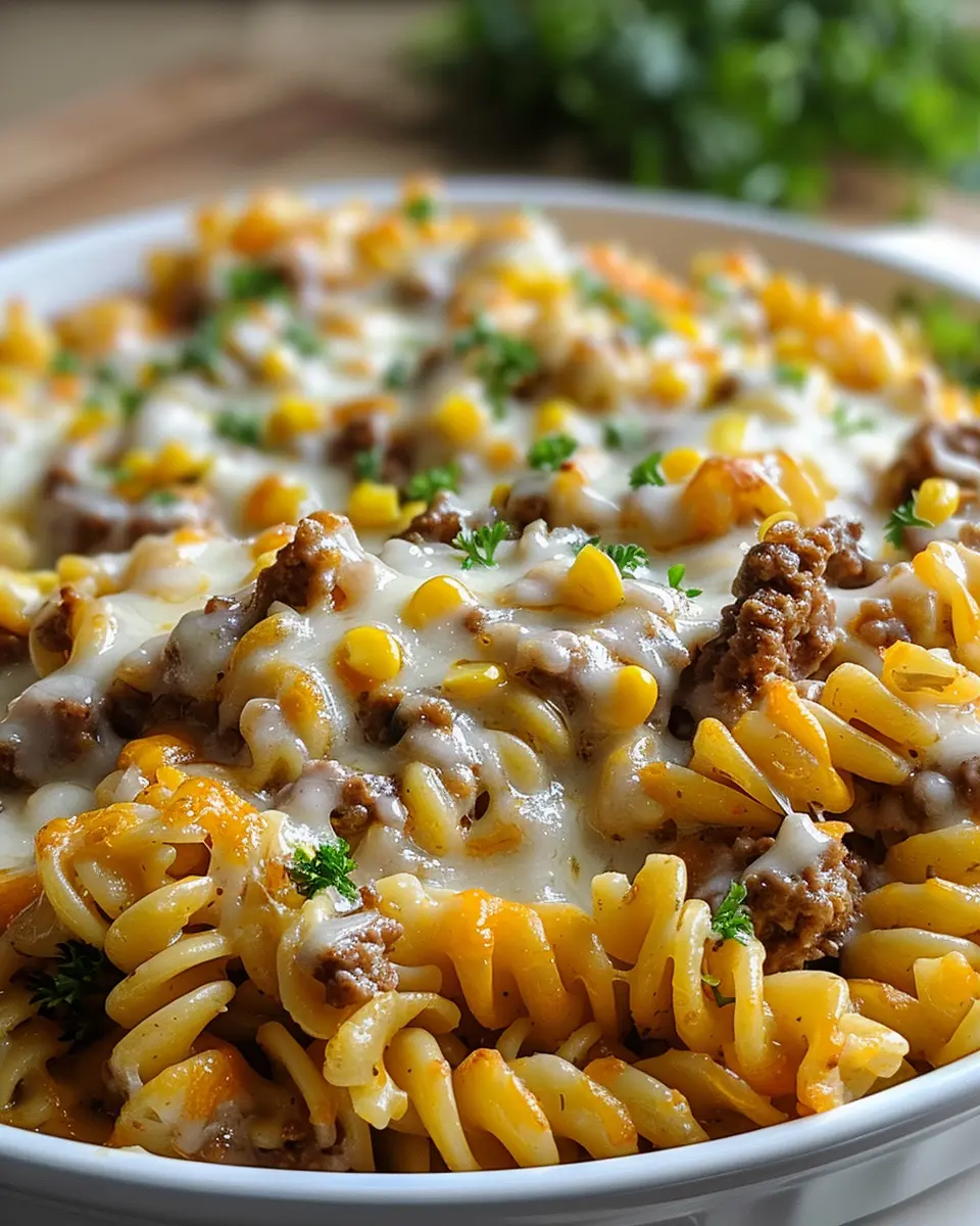 Loaded Cheddar Ranch Beef Rotini Bake: The Indulgent Comfort Dish