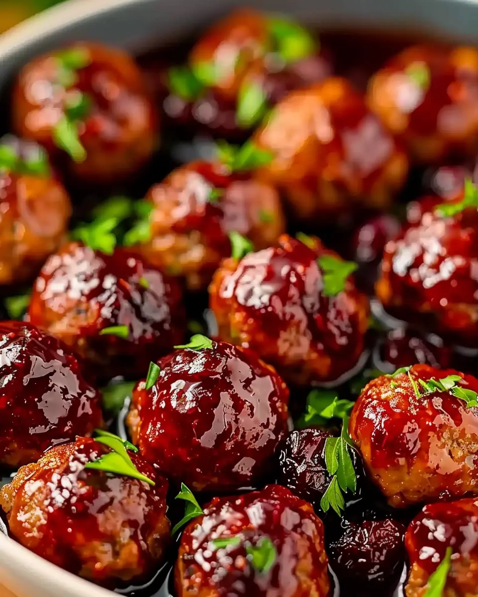 Quick Christmas Cranberry Meatballs: Easy Holiday Flavor Delight