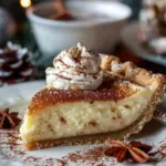 Christmas Eve Cinnamon-Vanilla Custard Pie – Creamy Holiday Dessert Magic