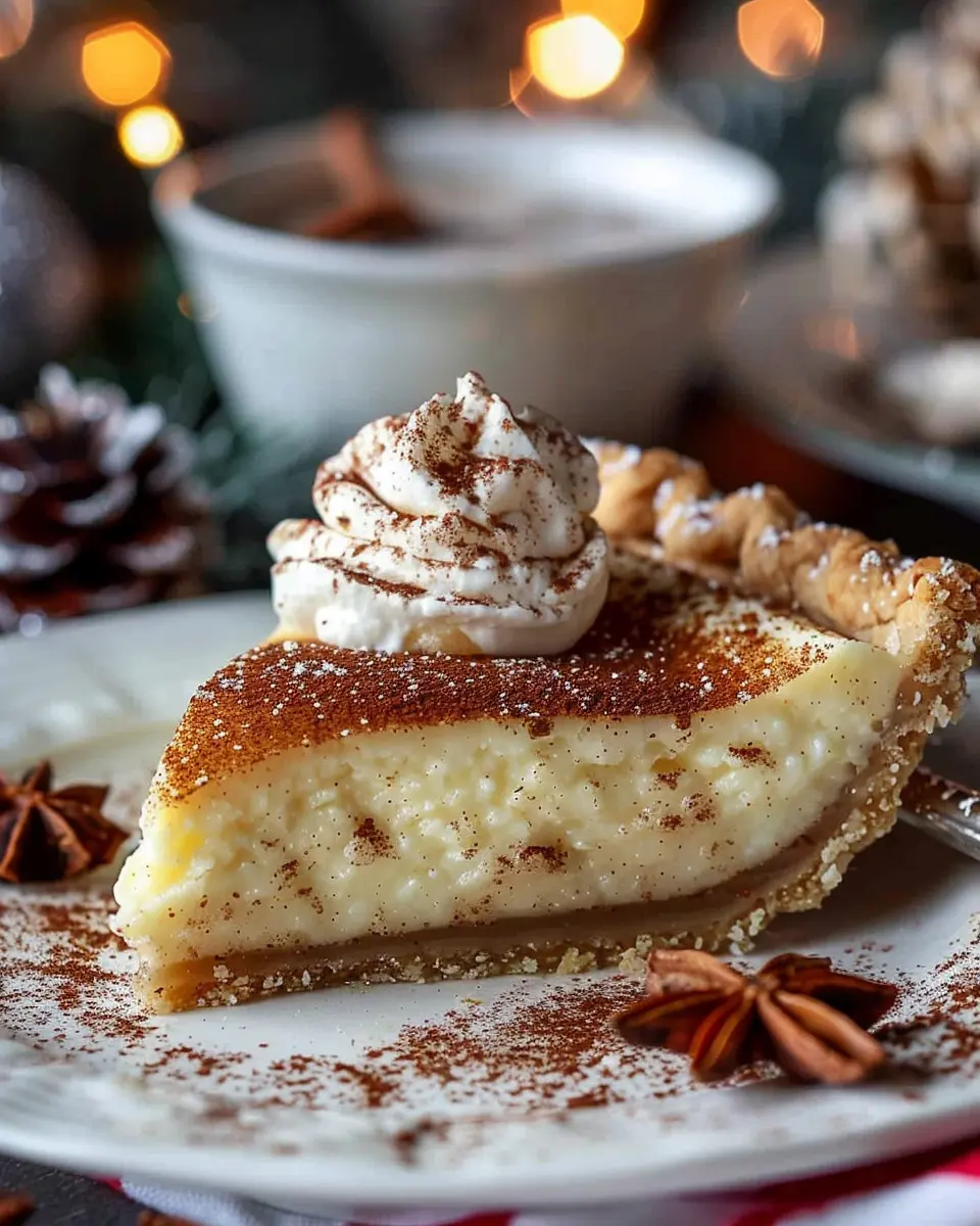 Christmas Eve Cinnamon-Vanilla Custard Pie: Easy Holiday Delight