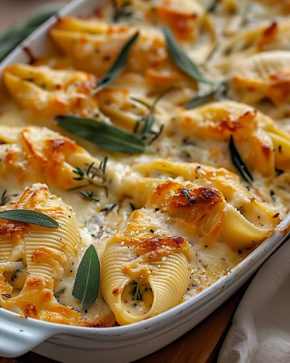 Pumpkin & Gouda Stuffed Shells: Indulgent Brown Butter Alfredo