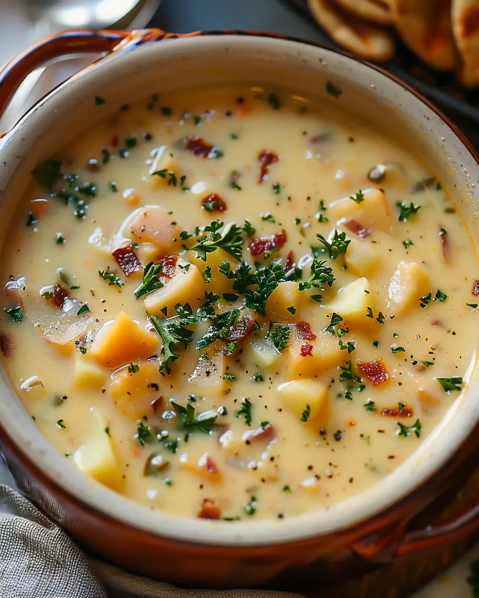 OUTBACK POTATO SOUP: Easy Comfort Food with Turkey Bacon Delight