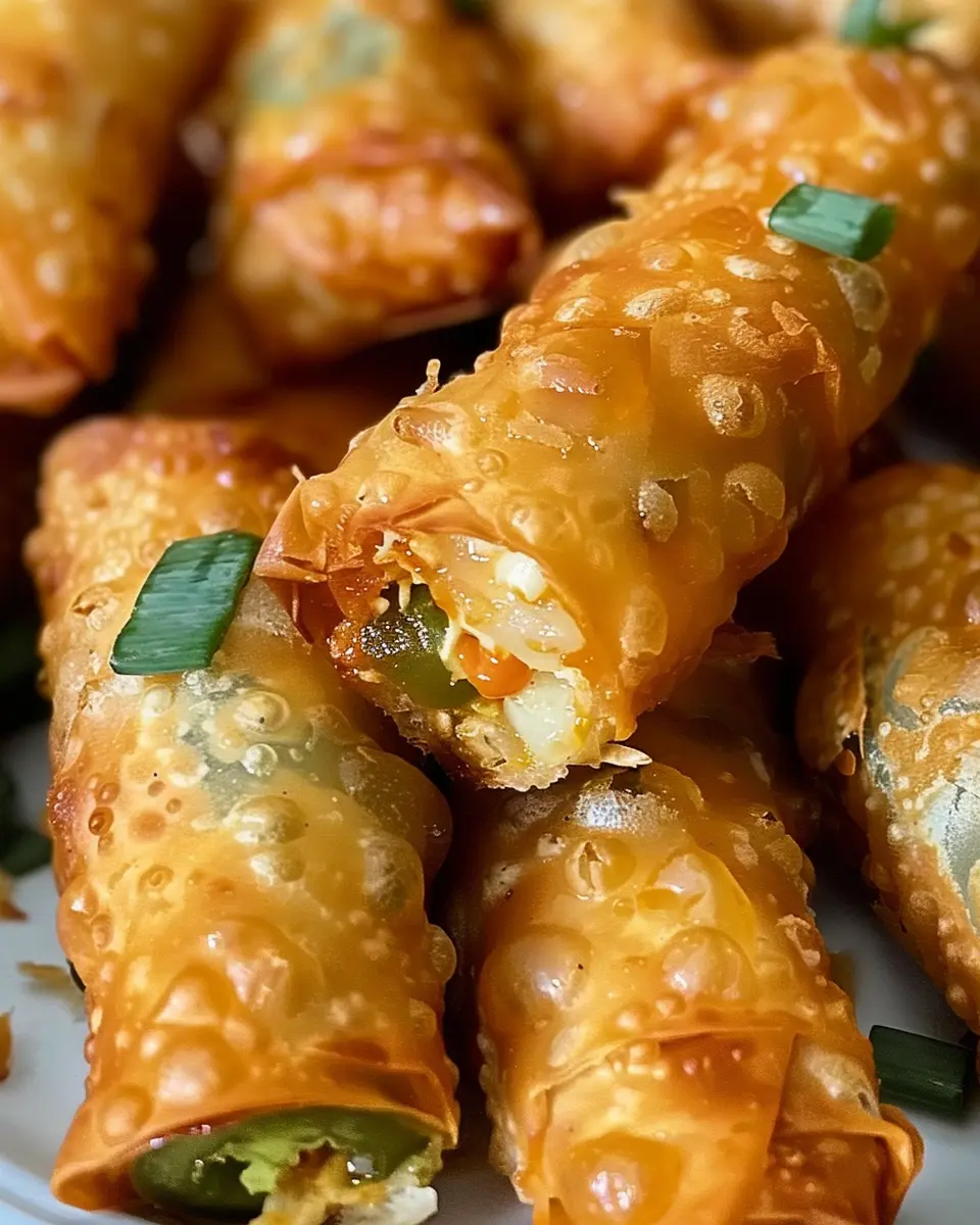 Mini Jalapeño Popper Egg Rolls: Easy Turkey Bacon Appetizer Delight