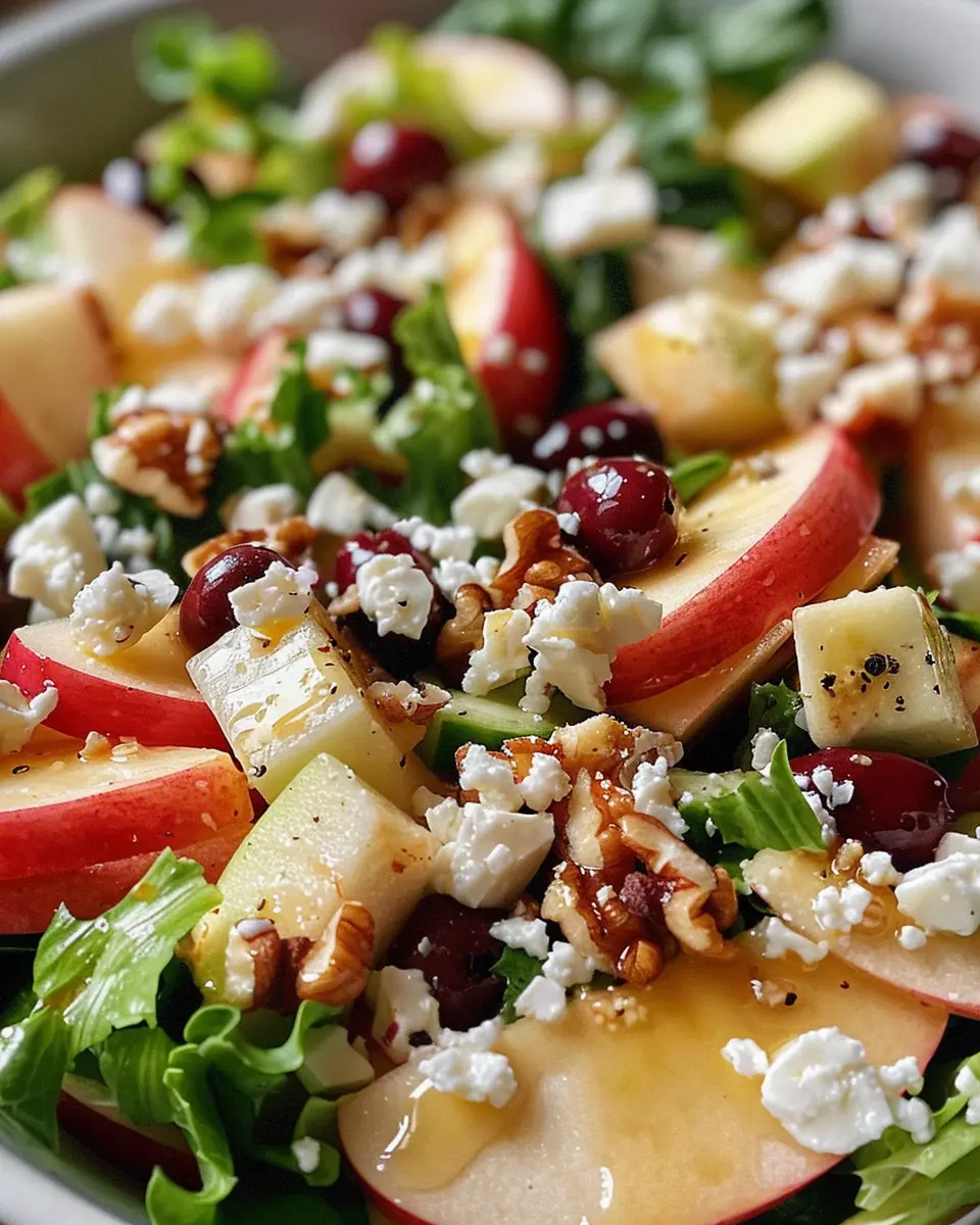 Honeycrisp Apple Feta Salad Delight: Easy Turkey Bacon Twist