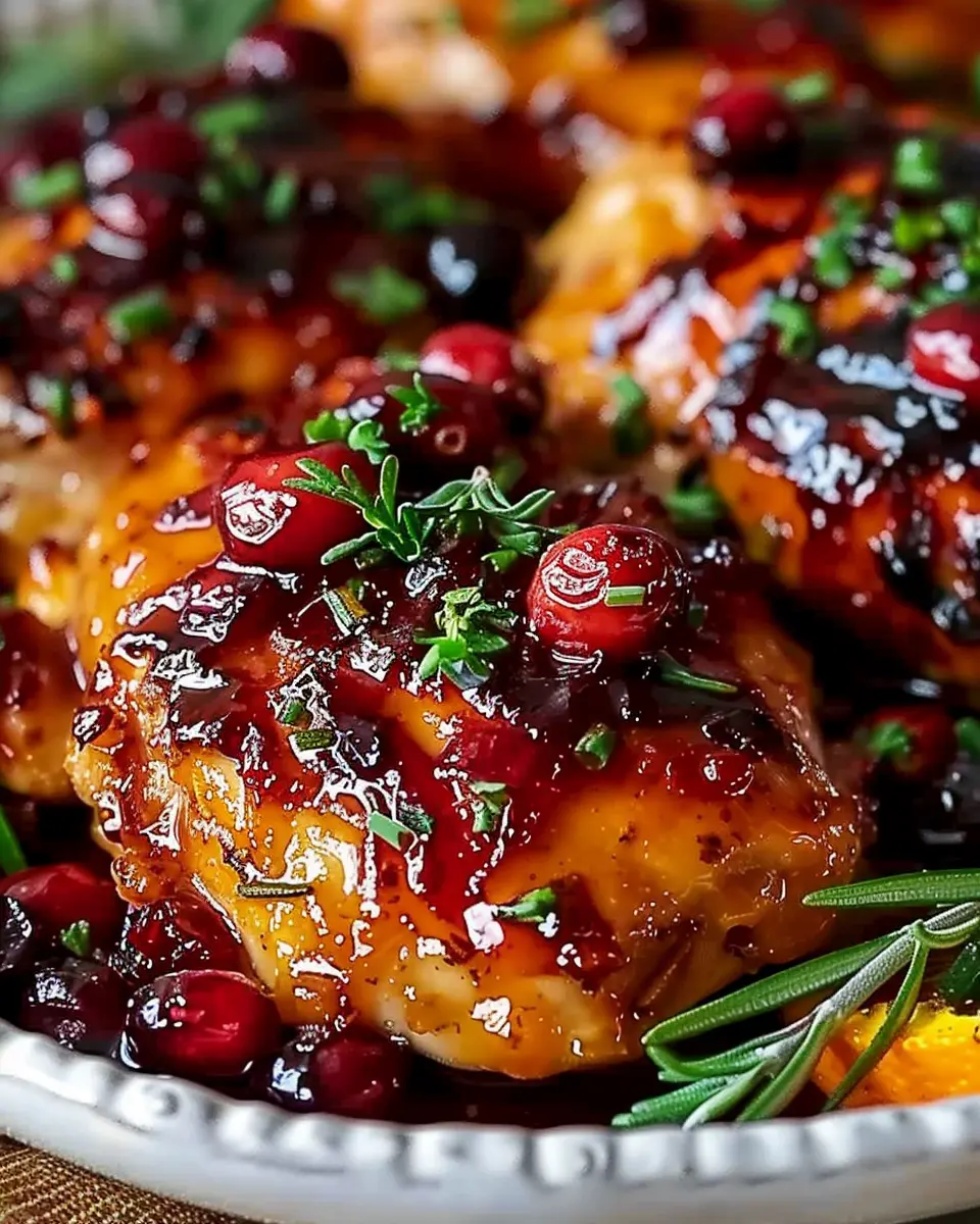 Cranberry Orange Glazed Chicken: A Juicy and Simple Delight