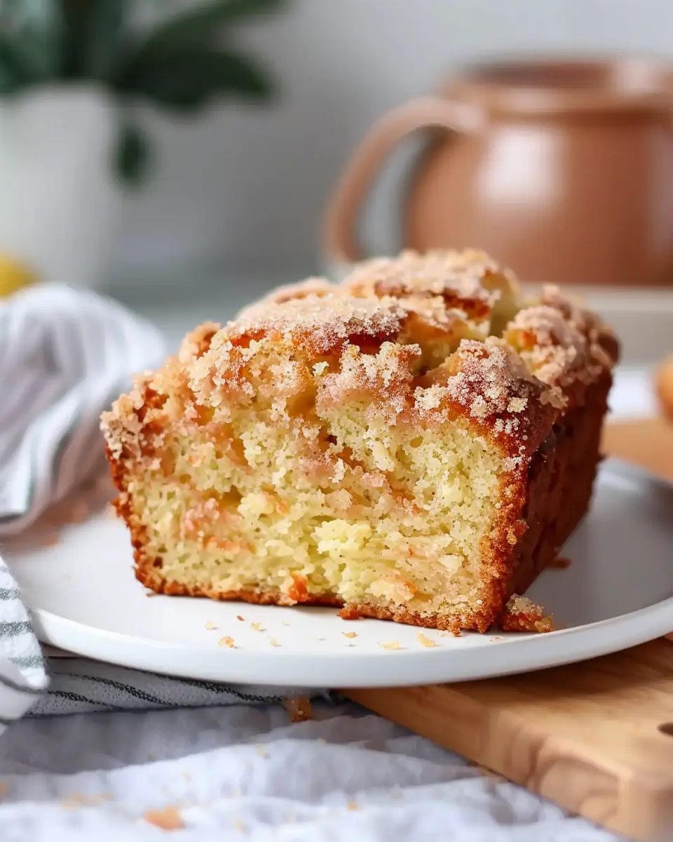 Vanilla Eggnog Bread: Easy Recipe with Crumb Topping Delight