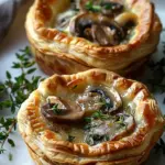 Mini Mushroom and Gruyère Pot Pies with Thyme