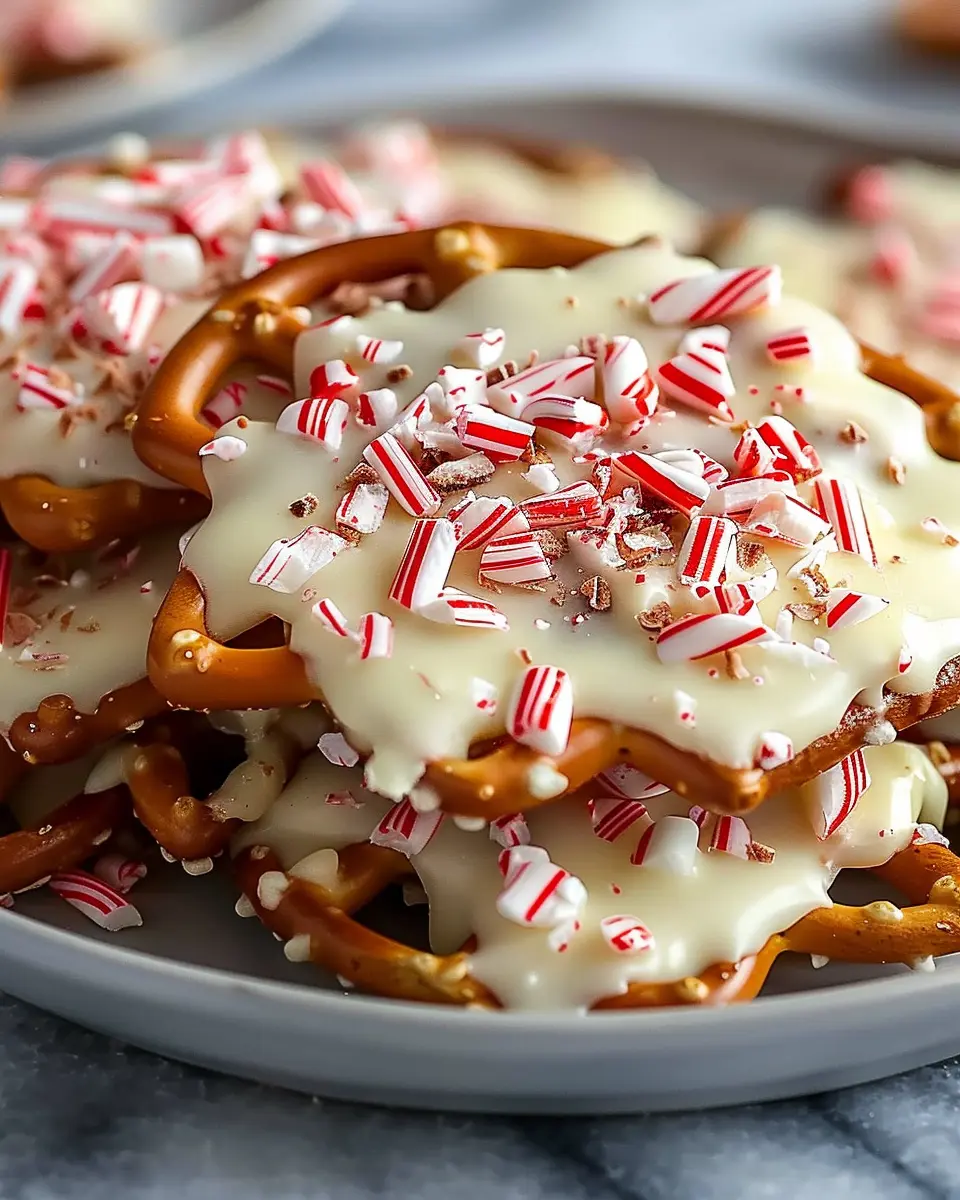 White Chocolate Peppermint Pretzel Crisps: Easy Holiday Treats