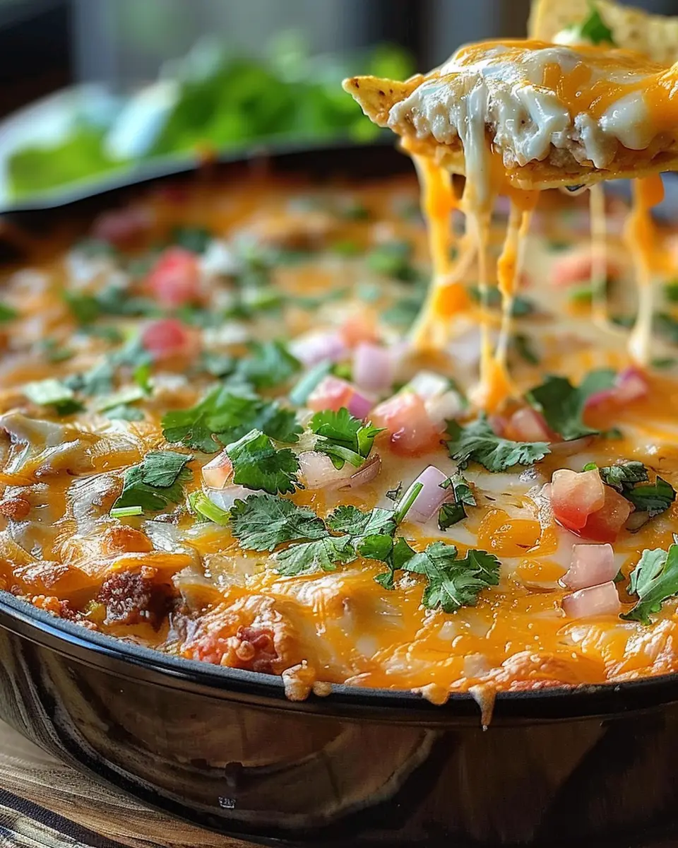 Texas Trash Dip: Indulgent Creamy Delight with Turkey Bacon and Chicken Ham