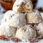 Buttery Pecan Snowball Cookies