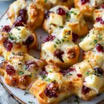 Cranberry Brie Pull-Apart Bread Bites