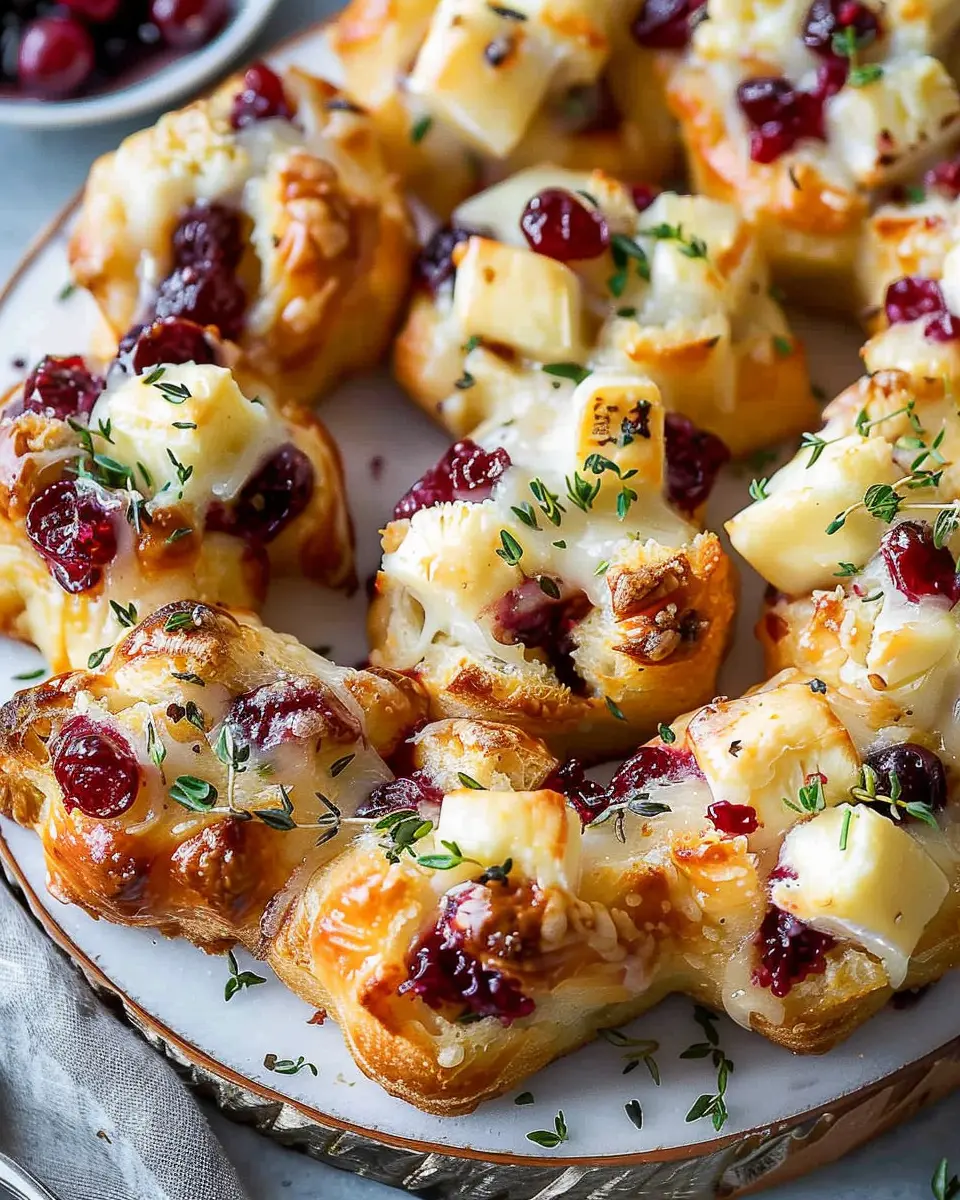 Cranberry Brie Pull-Apart Bread Bites: The Best Holiday Treat