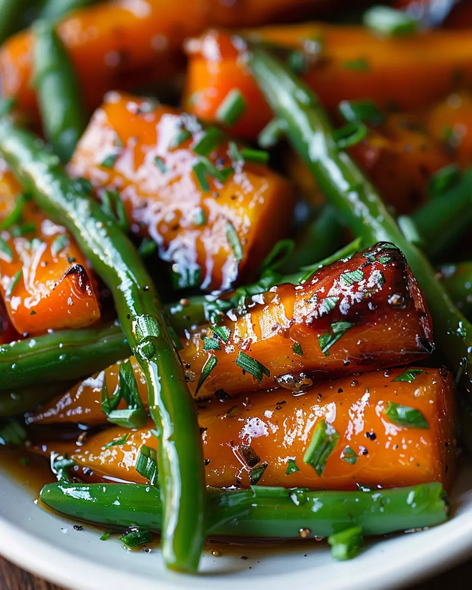 Honey Glazed Carrots &amp; Green Beans: Easy and Delightful Side Dish