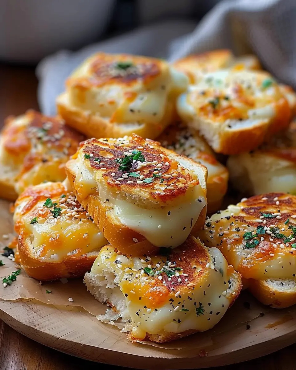 Mini Grilled Cheese Hawaiian Rolls with Turkey Bacon and Chicken Ham