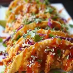 Crispy Chicken Wonton Tacos