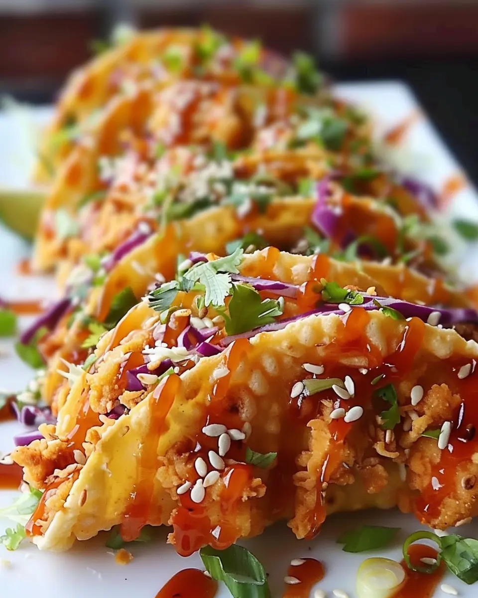 Crispy Chicken Wonton Tacos: Easy Homemade Indulgence for All