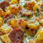 Cheesy Ranch Potatoes and Smoked Sausage